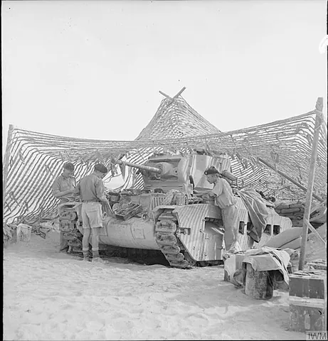 camouflage net: netting used to hide potential targets on the ground
