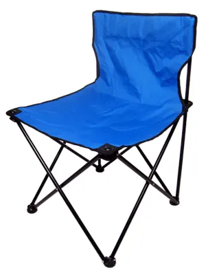 camping chair: a lightweight folding chair used by campers