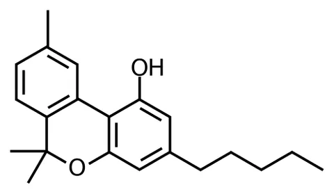 cannabinol: a psychoactive cannabinoid found in the hemp plant Cannabis sativa; an oxidation product of...