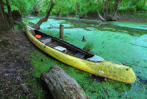 canoe: a small long and narrow boat, propelled by one or more people (depending on the size of canoe),...