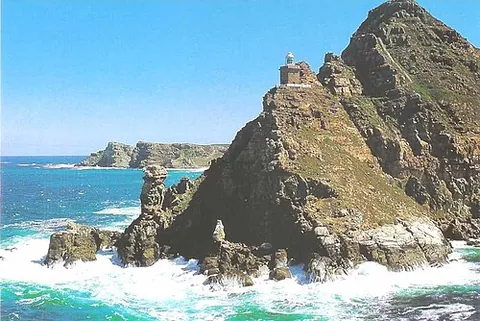 cape point: a promontory at the southeast corner of the Cape Peninsula in South Africa