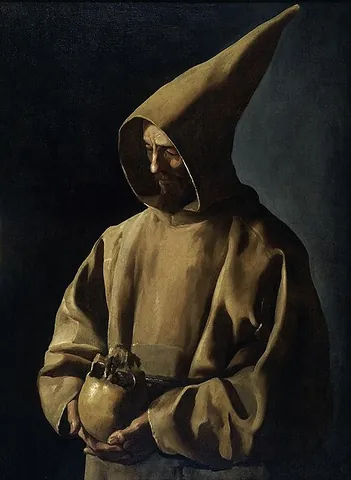 capuche: a long, pointed hood, as that worn by the Augustinians, Capuchins or Franciscans