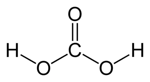 carbonic acid: a weak unstable acid, H₂CO₃, known only in solution, and as carbonate salts; it is present in...