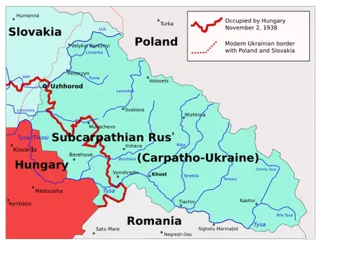 carpatho-ukraine: a former region of Czechoslovakia (September 1938 – March 1939) and self-declared independent state...