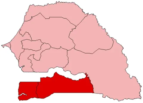 casamance: a river in West Africa