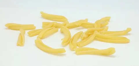 casarecce: a type of pasta in the form of short, narrow, twisted tubes