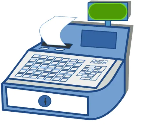 cash register: a machine that tabulates the amount of sales transactions, makes a permanent and cumulative record...