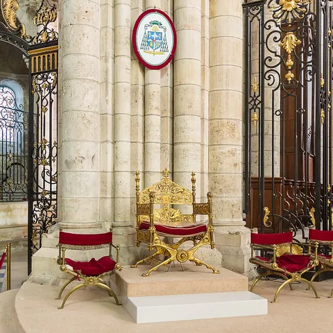 cathedra: the chair or throne of a bishop