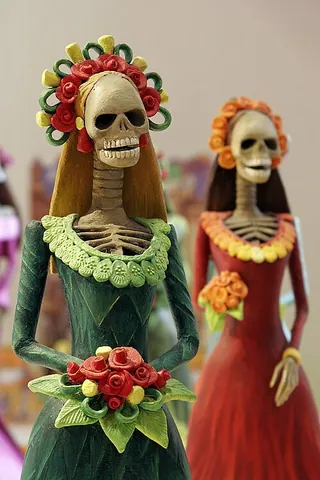 catrina: an elegantly dressed skeleton figure; used as a symbol of the Day of the Dead, or Día de los...