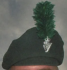 caubeen: an Irish beret, formerly worn by peasants, later also adopted for army use