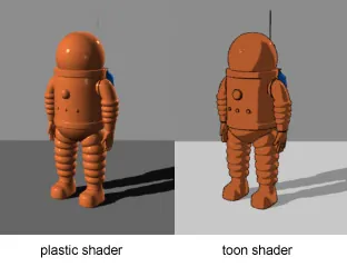 cel shading: a style of non-photorealistic rendering suggesting the flat, hand-drawn appearance of a comic or...