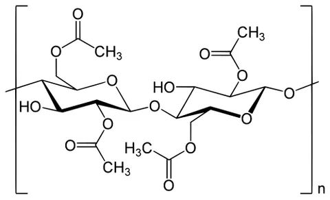 cellulose acetate: a biopolymer material of diverse uses including as photographic film stock, as a component in some...