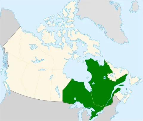 central canada: a geographic region of Canada, consisting of the provinces of Quebec and Ontario