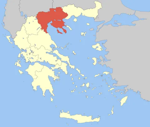 central macedonia: one of the 13 peripheries of Greece