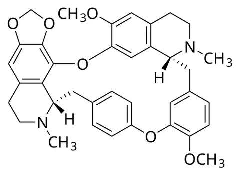 cepharanthine: an antiinflammatory and antineoplastic biscoclaurine alkaloid isolated from Stephania - C₃₇H₃₈N₂O₆