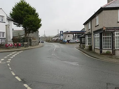 cerrigydrudion: a village and community in Conwy borough county borough, Wales (OS grid ref SH9547)