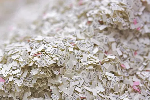 chad: small pieces of paper punched out from the edges of continuous stationery, or from ballot papers,...