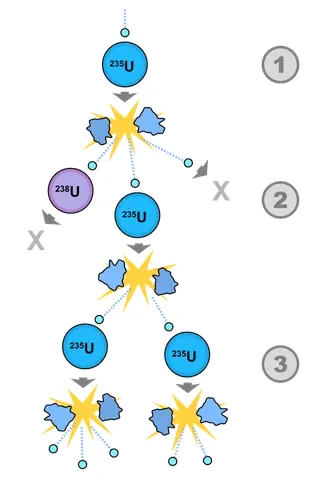 chain reaction: a chemical reaction where the products of the reaction influence the reactants of a following...