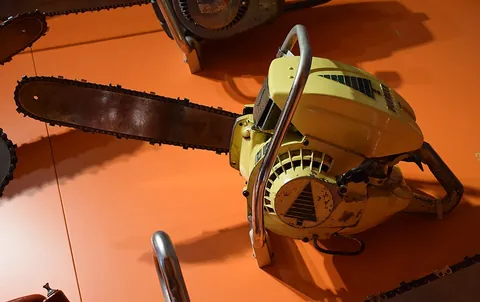 chainsaw: a power saw that has a power-driven and fast-revolving chain of metal teeth, usually used to cut...