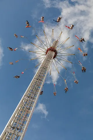 chairoplane: a fairground ride, a variation on the carousel in which the chairs are suspended from the rotating...