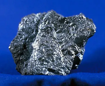 chalcocite: cuprous sulfide, Cu₂S, an important ore of copper