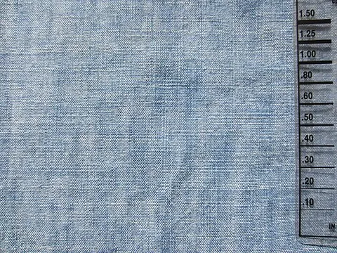 chambray: a soft fabric woven with a white weft and coloured warp