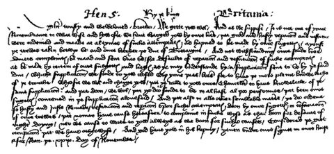 chancery hand: either of two styles of handwriting: a written form of black letter used in France and England from...