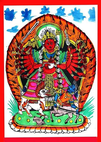 chandi: a fierce form of the goddess Durga or Shakti