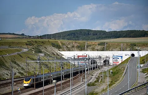 channel tunnel: the man-made tunnel under the English Channel joining England and France