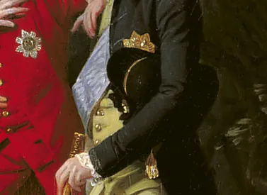 chapeau-bras: a bicorne hat designed to be compressed and carried under the arm, formerly worn on dress occasions...