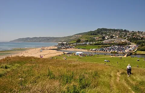 charmouth: a coastal village and civil parish in Dorset, England, previously in West Dorset district (OS grid...