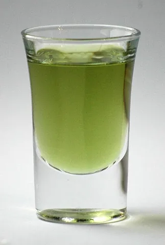 chartreuse: a yellow or green liqueur made by Carthusian monks