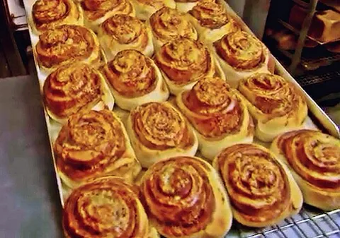 cheesymite scroll: a snack consisting of a spiral of baked bread with Vegemite and cheese