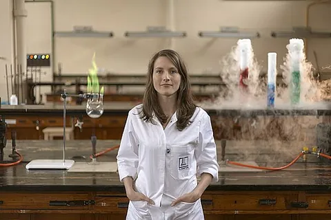 chemist: a person who specializes in the science of chemistry, especially at a professional level
