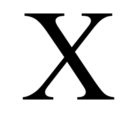 chi: the twenty-second letter of the Classical and Modern Greek alphabets