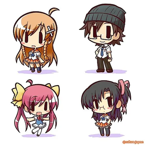 chibi: a child-like character with exaggerated features, particularly in anime