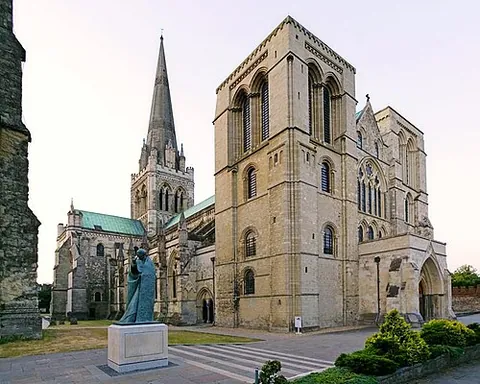 chichester: a cathedral city and civil parish in West Sussex, England (OS grid ref SU8504)