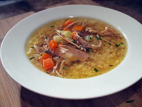 chicken soup: a cure for a wide variety of illnesses or other problems