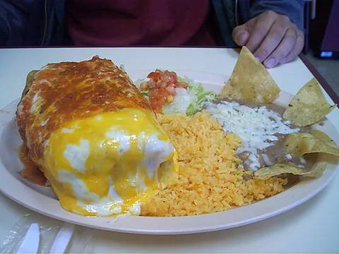 chimichanga: a deep-fried burrito