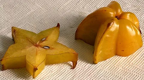 chinese gooseberry: the fruit of the carambola tree, Averrhoa carambola