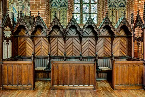 choirstall: a row of seats for the choir in a church