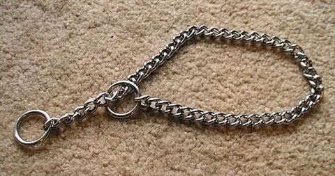 choke collar: a dog's collar which tightens itself so as to choke the dog, when it pulls the leash. Used...