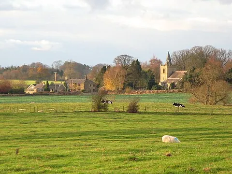 chollerton: a small village and large civil parish in mid Northumberland, England (OS grid ref NY9372)