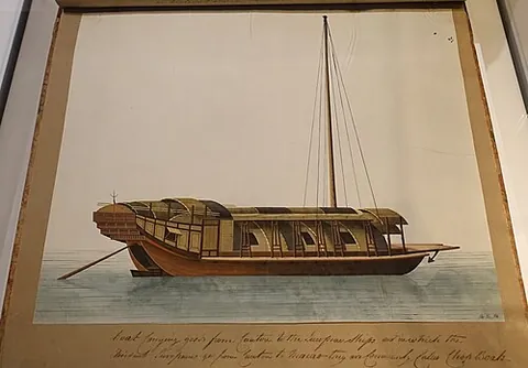 chopboat: a licensed lighter (watercraft) employed in the transportation of goods to and from larger vessels