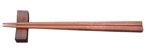 chopstick rest: a small ornament on which a pair of chopsticks may be placed to prevent them from becoming...