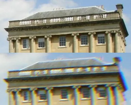chromatic aberration: an optical aberration in which an image has coloured fringes, caused by differential refraction of...