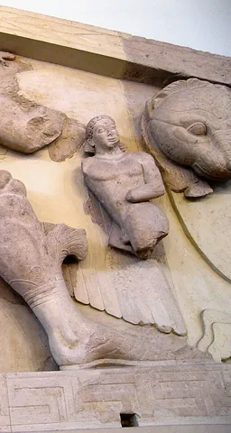 chrysaor: a son of Poseidon and Medusa and brother of the winged horse Pegasus, often depicted as a young...
