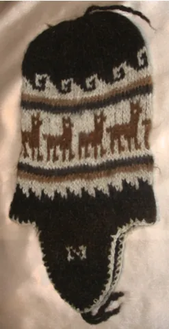 chullo: a type of hat from Peru or Bolivia, usually made from wool or a similar fabric, and often having...