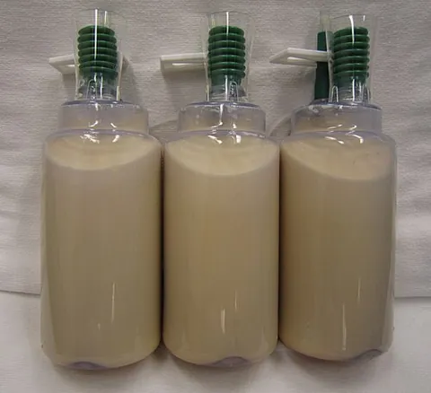 chyle: a digestive fluid containing fatty droplets, found in the small intestine