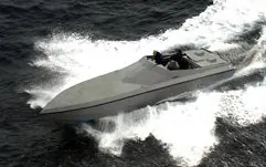 cigarette boat: a small, fast boat with a planing hull used to smuggle cigarettes to avoid taxation